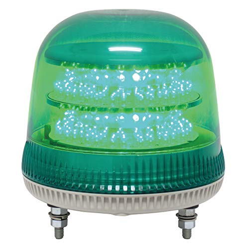 NIKKEI LED回転灯 12~24V 緑 0.53kg VL12R-D24WG : 産業